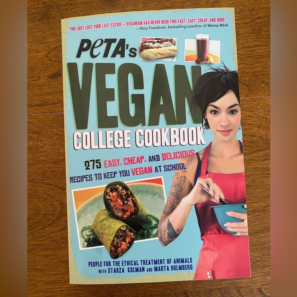 Barnes & Noble PETA's Vegan College Cookbook - Aqua, Green, Pink, Red, Black